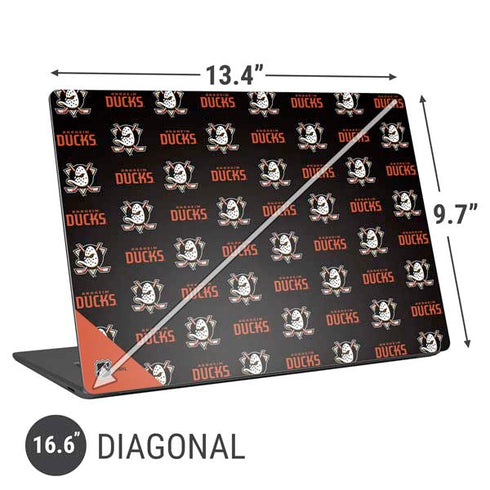 NHL Anaheim Ducks Pattern Universal Laptop 16.6in (13.4 x 9.7in) Skin